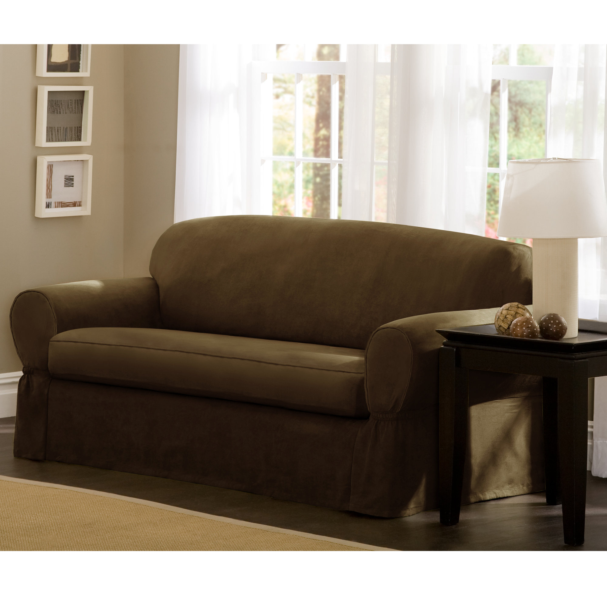 Maytex TCushion Loveseat/Sofa Slipcover & Reviews Wayfair